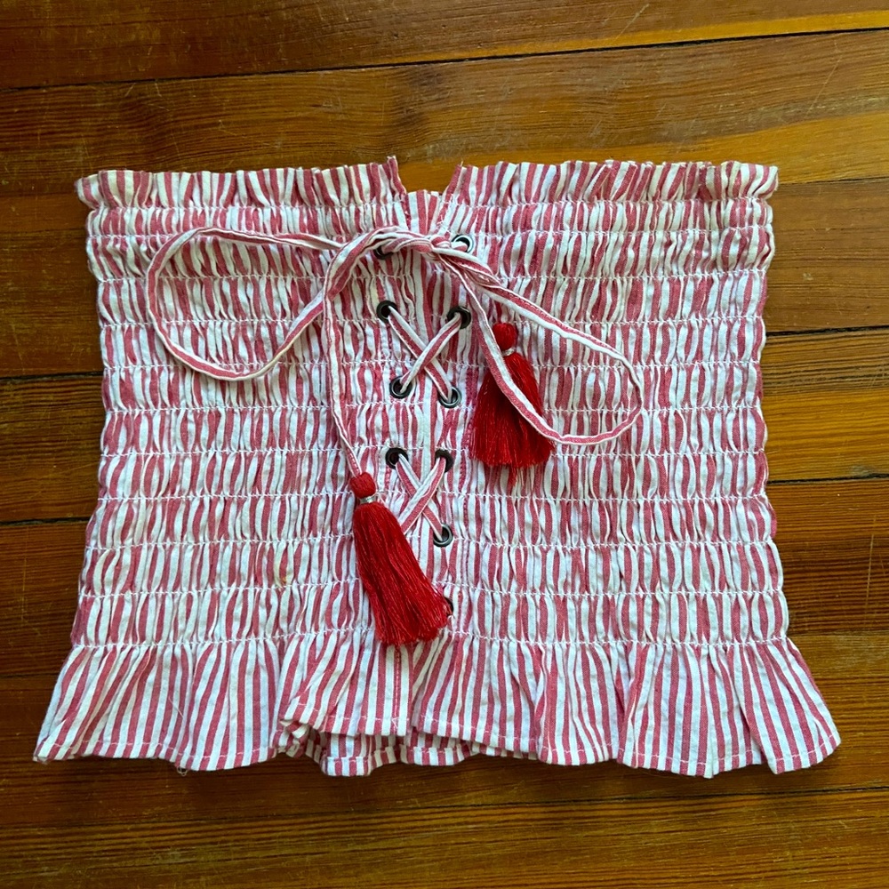 American eagle striped tube top